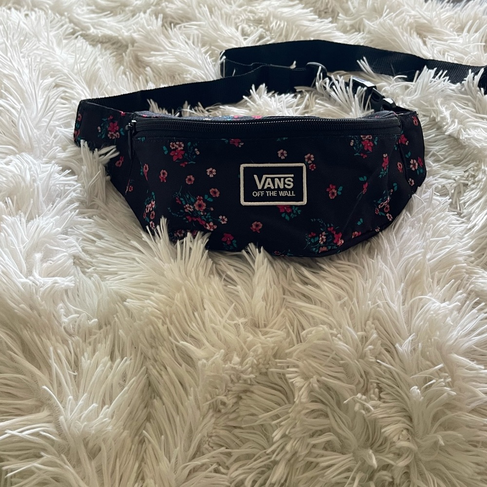 VANS black floral Fanny pack